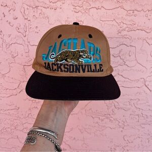 Vintage NFL Jacksonville Jaguars Snapback Hat Embroidered Banned Logo Y2K